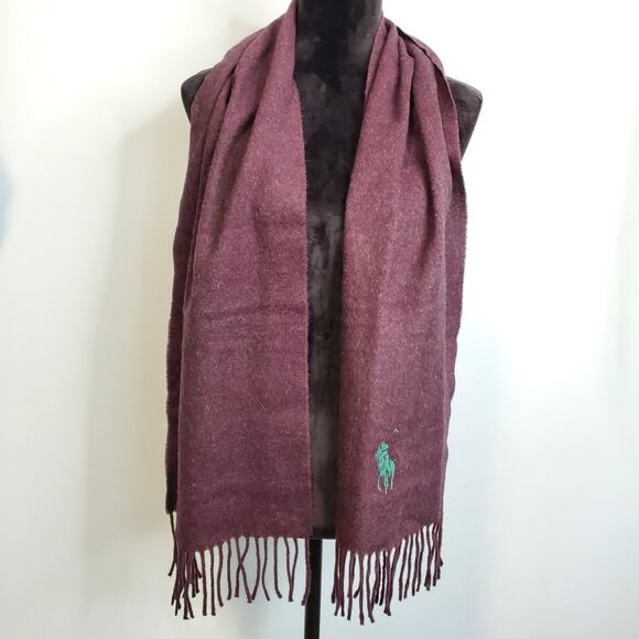 Polo Ralph Lauren Lambswool Scarf NWT 60x12 - Picture 6 of 7